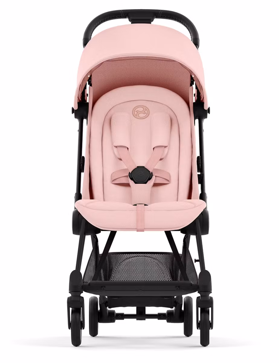 Cybex COYA Compact Stroller - Matte Black / Peach Pink