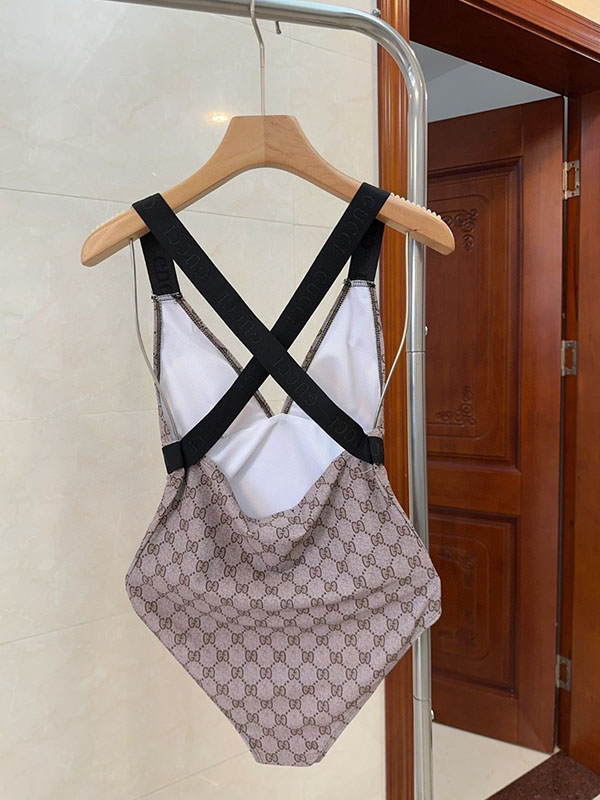 Fashion Backless One-piece Smocked Swimsuit YY-925444