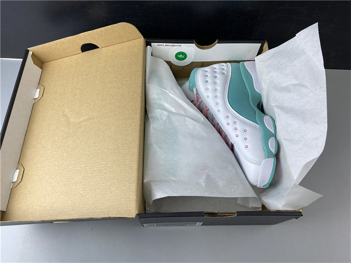 JRD 13 Retro White Soar Green Pink 439358-100