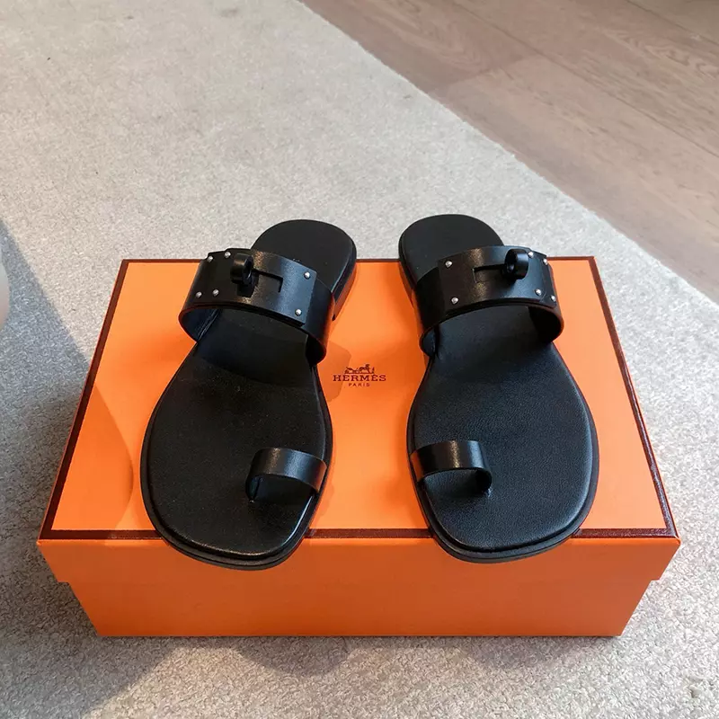 Fashion High Quality Real Leather Slippers LX-872307