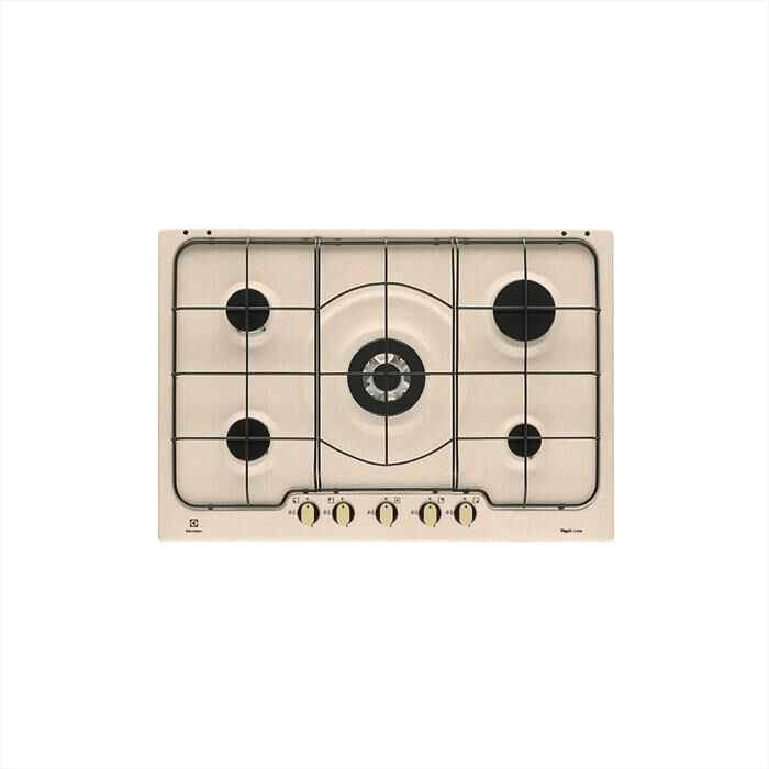 ELECTROLUX - Piano cottura a gas RGG 7253 OON 5 fuochi 74,4cm-Estetica sabbia