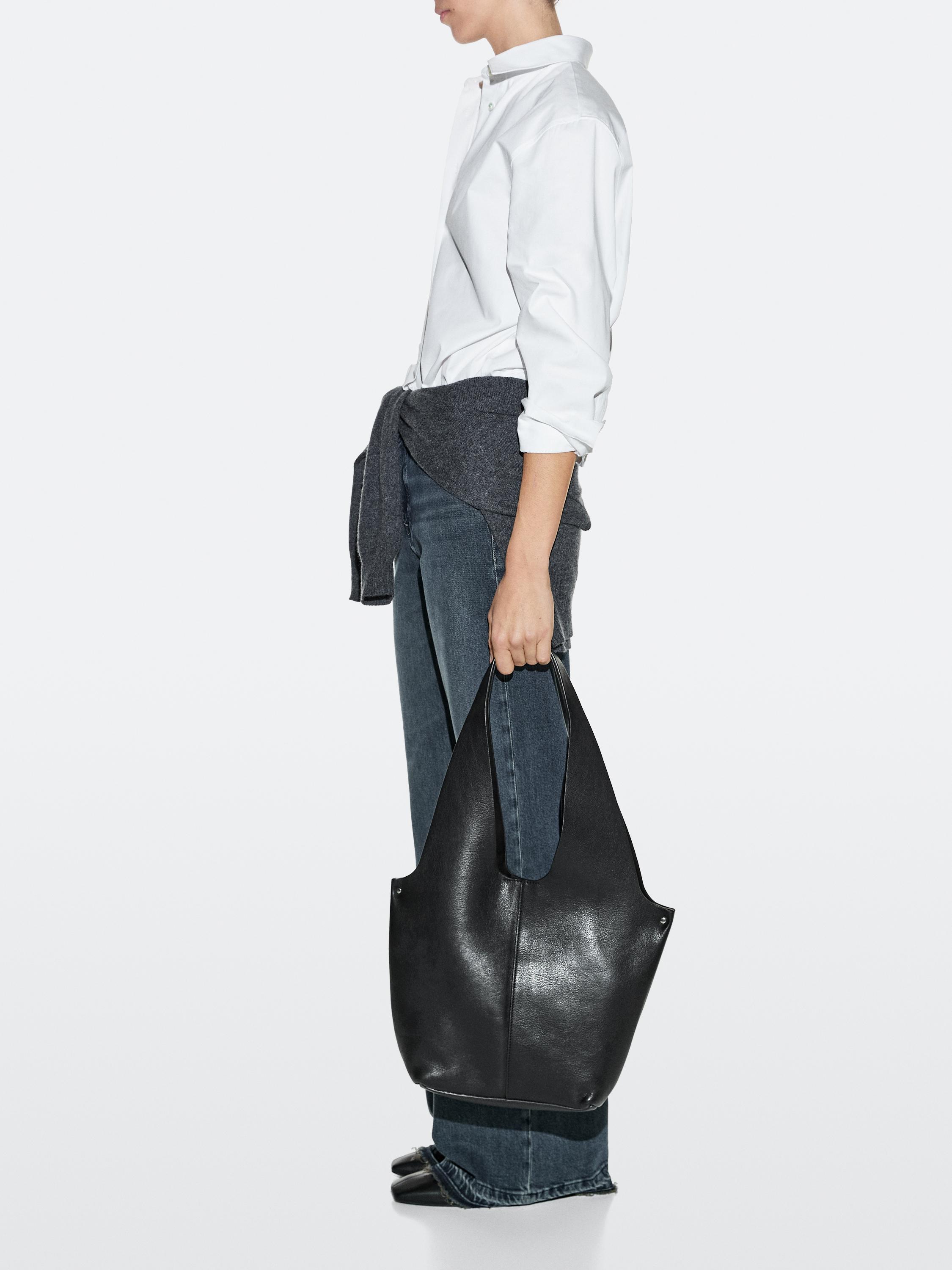 Bolso shopper piel napa