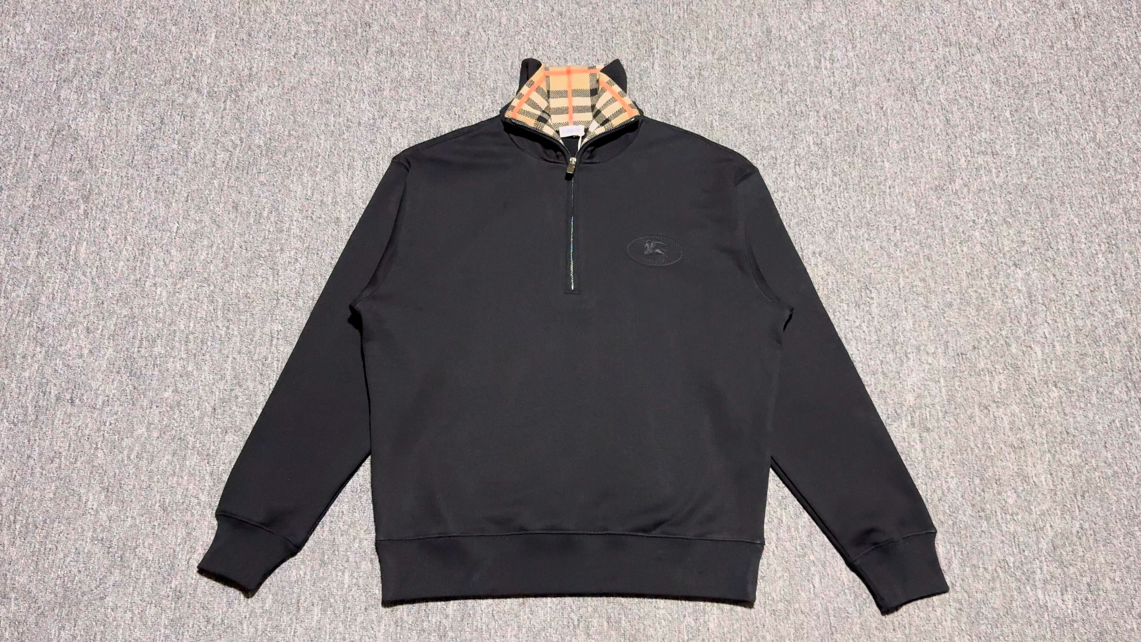 B B R Half zip hoodie Wool