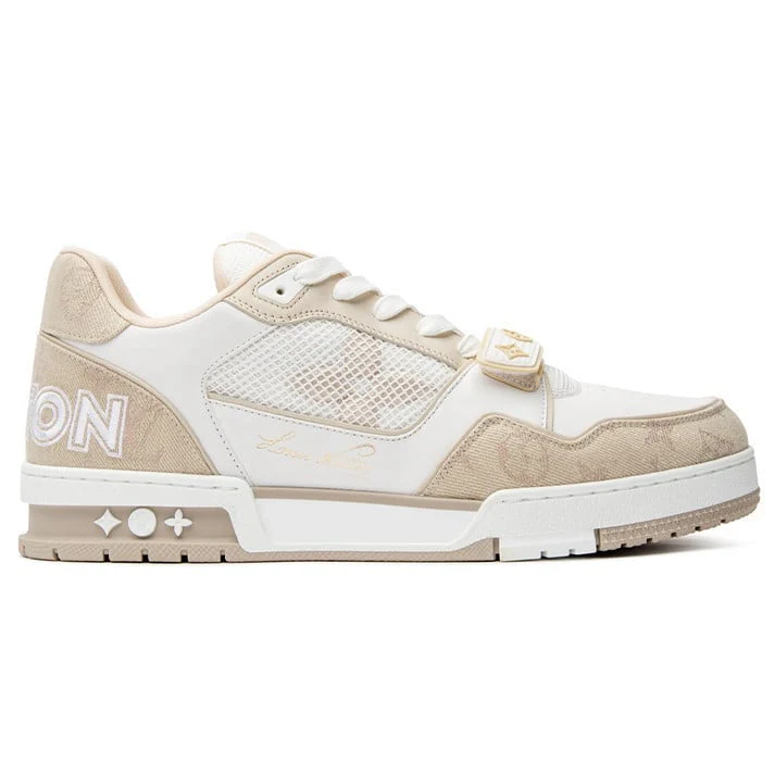 L.V  Trainer Sneaker ‘Beige’