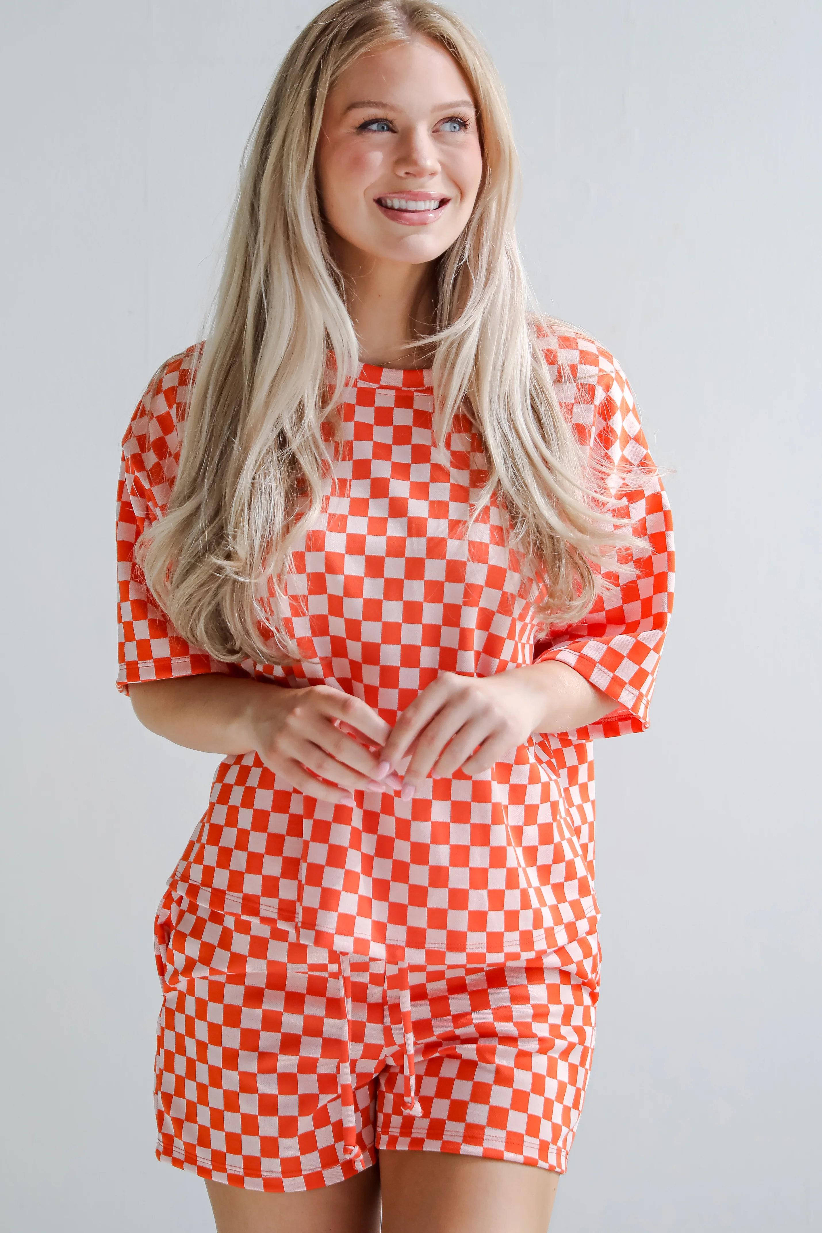 FINAL SALE - Give It All You've Got Checkered Shorts