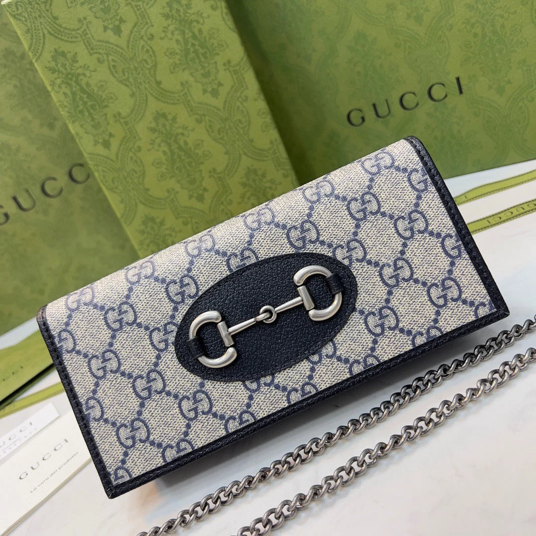 [Gucci] Spring/Summer New Arrival! Lightweight and durable slim wallet