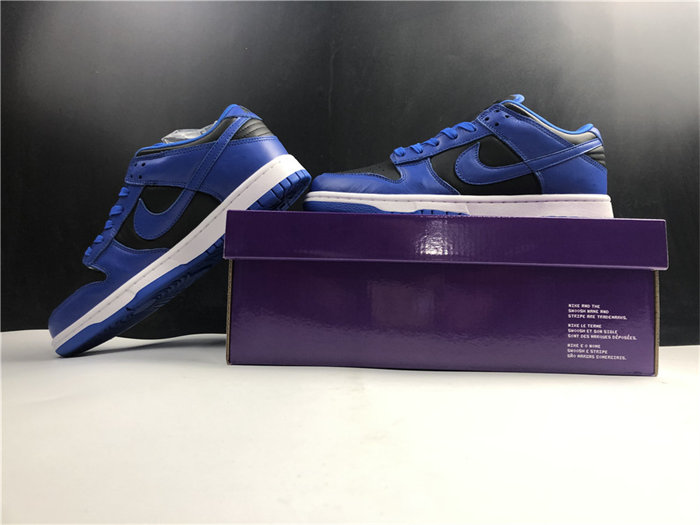NK Dunk Low Retro Black Hyper Cobalt DD1391-001