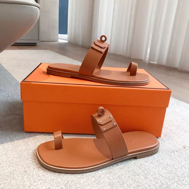 Fashion High Quality Real Leather Slippers LX-872307
