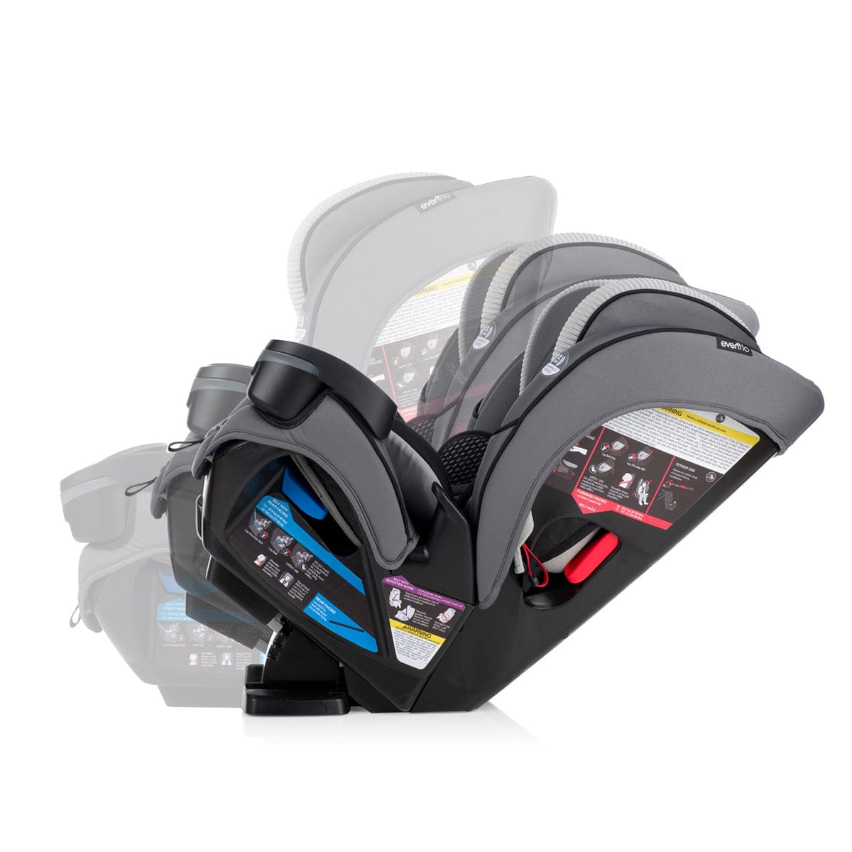 Evenflo EveryFit / All4One 3-in-1 Convertible Car Seat - Winston Gray