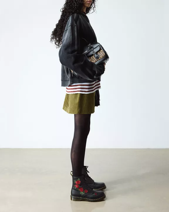 1460 Vonda Floral Rose Leather Lace Up Boots