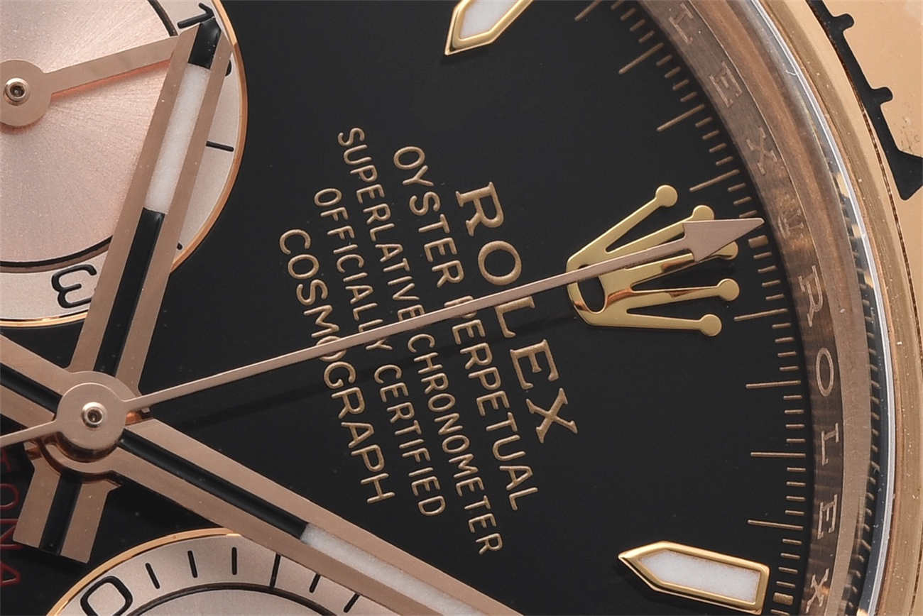 Clean Factory Rolex Daytona 126505 Replica – Rose Gold Black Dial (4131 Movement)