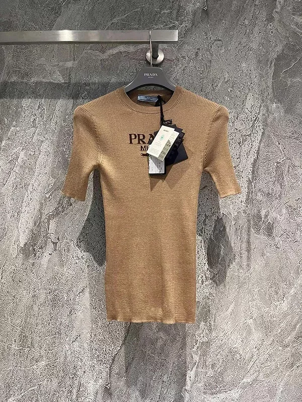 Tan Knitted short sleeves TX-9170161