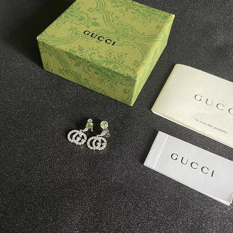 Stone-set Heart Earrings ED-931281