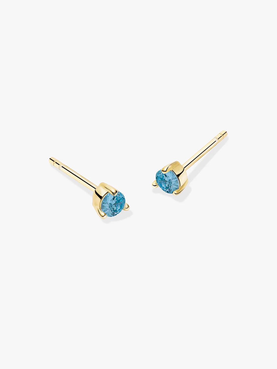 Mini Blue Topaz Studs