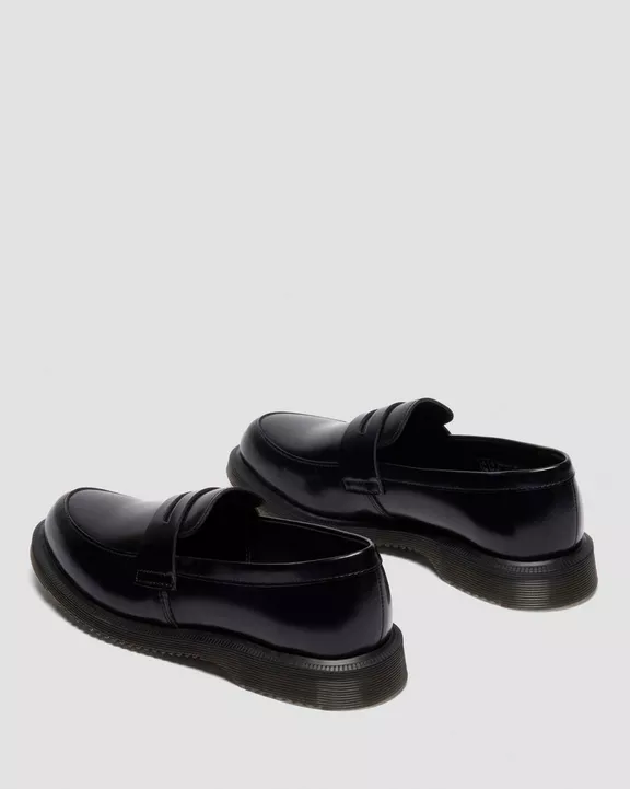 Temara Polished Smooth Leather Loafers