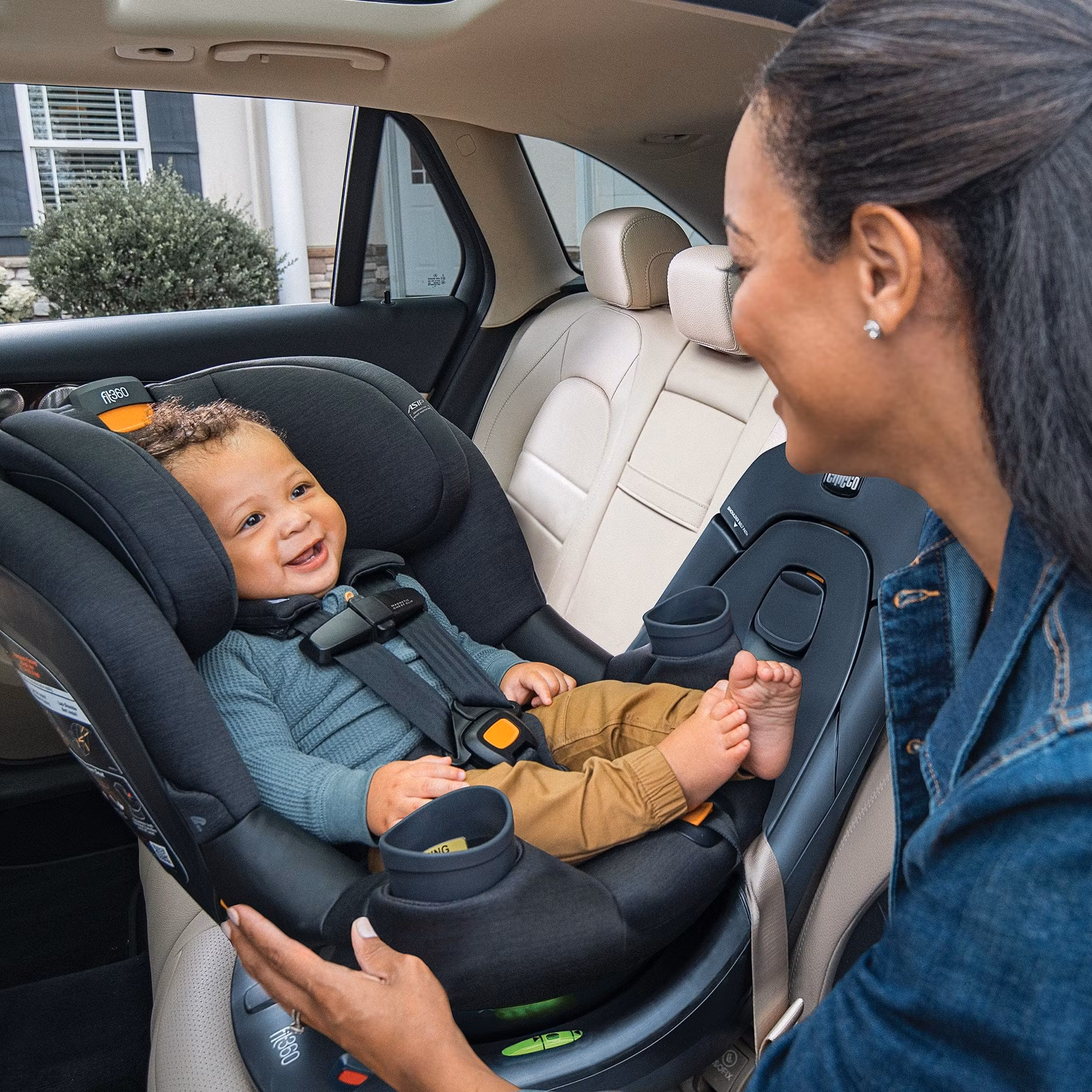 Chicco Fit360 ClearTex Rotating Convertible Car Seat - Obsidian