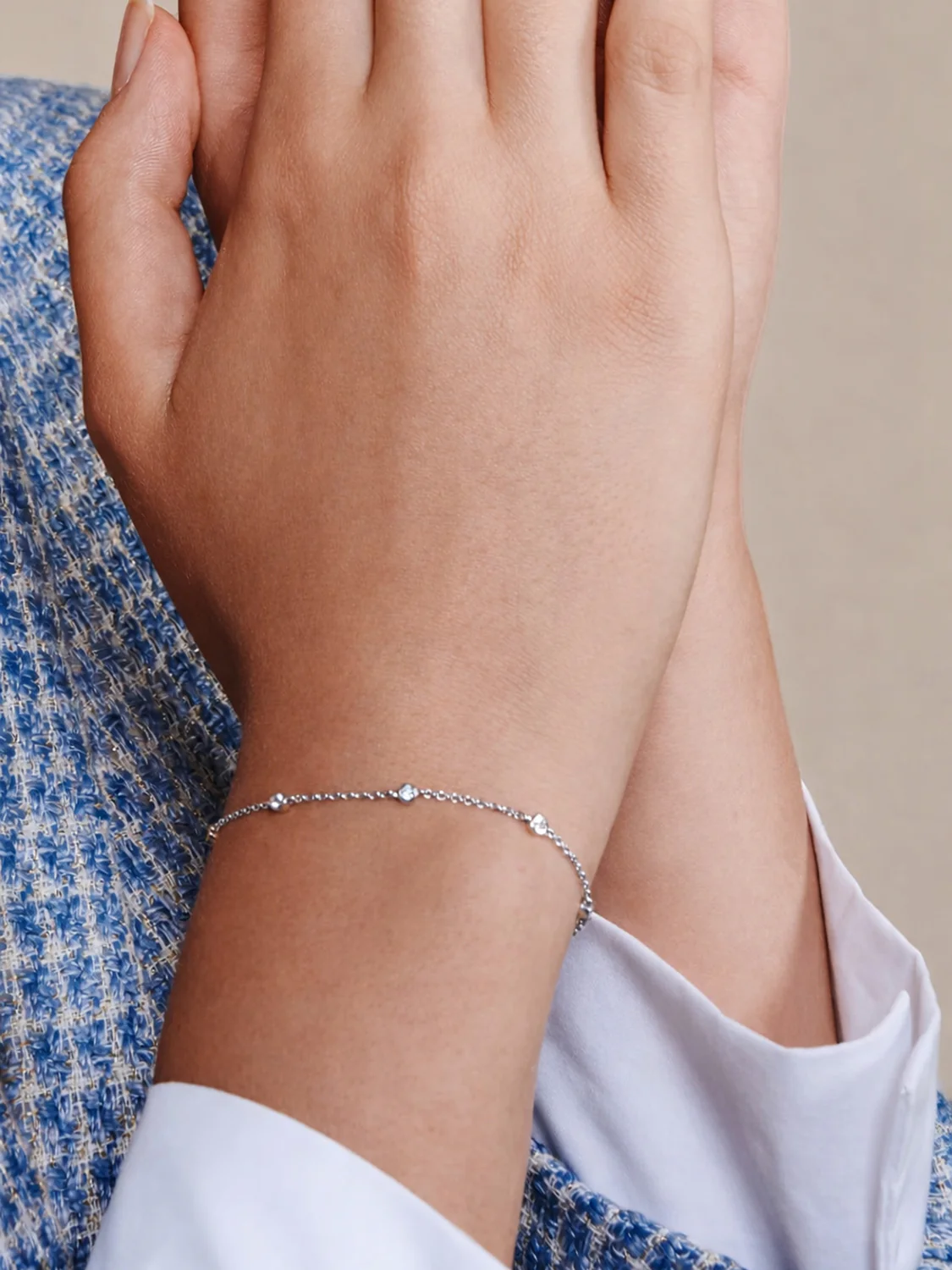 Silver Mini Station Bracelet