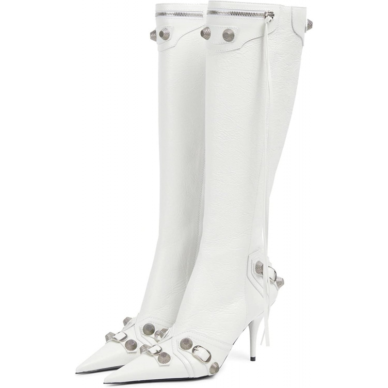 Women's Stiletto Black Knee High Boots