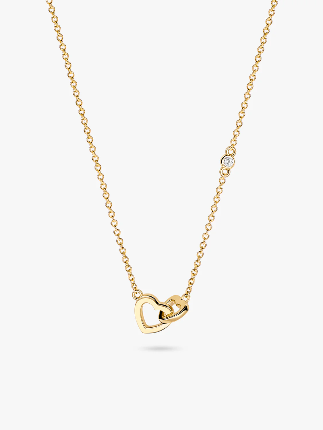 Interlocking Double Heart Necklace