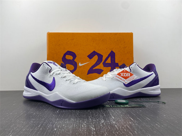 NK Kobe 8 Protro “White Court Purple” FQ3549-100