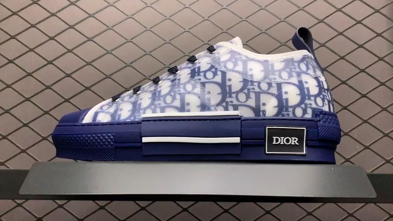 DR B23 LOW TOP OBLIQUE SNEAKER BLUE