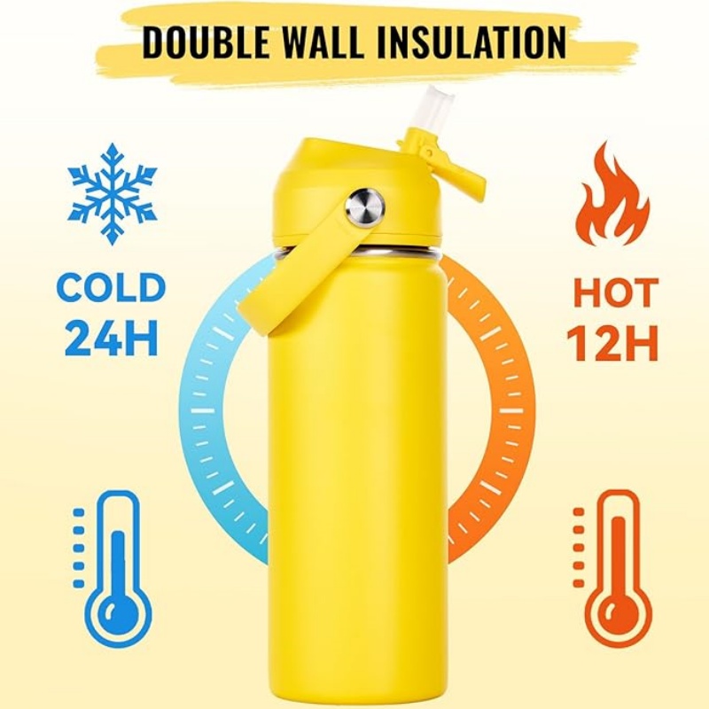 THERMOCLOUD 18oz Insulated Stainless Steel Water Bottle