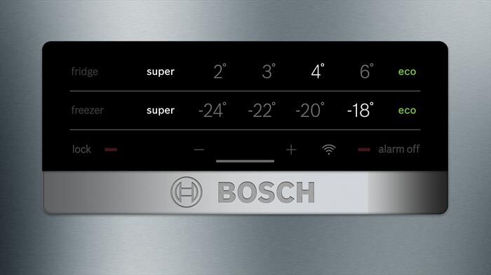 BOSCH - Frigorifero Combinato KGN49XLEA Classe E 203x70 cm-Metal look