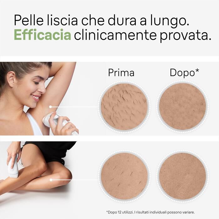 BRAUN - Epilatore LUCE PULSATA PL3020-BIANCO/GRIGIO