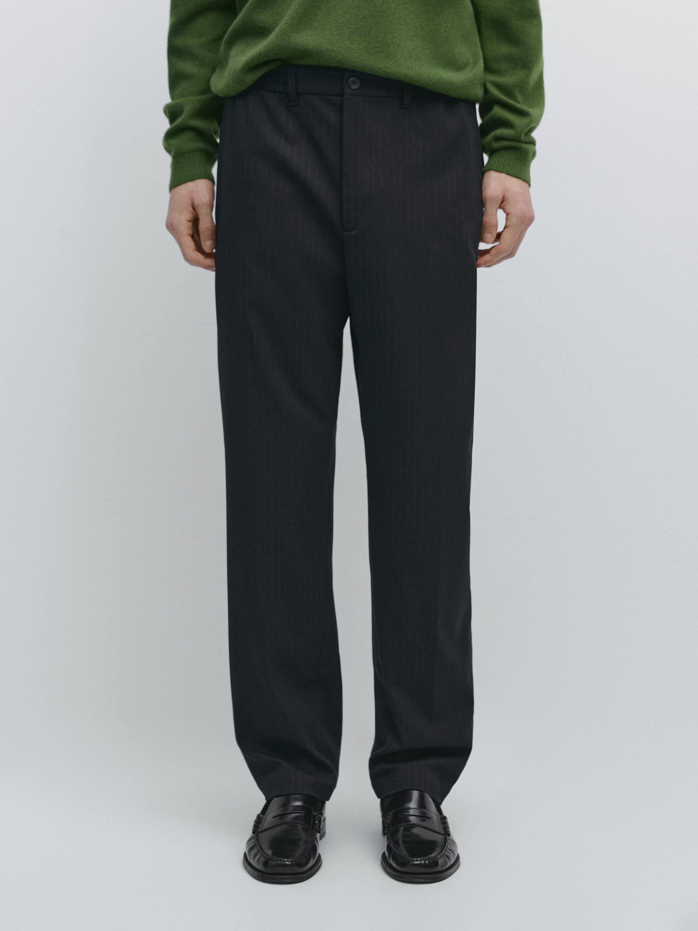 Pantalón jogger fit rayas