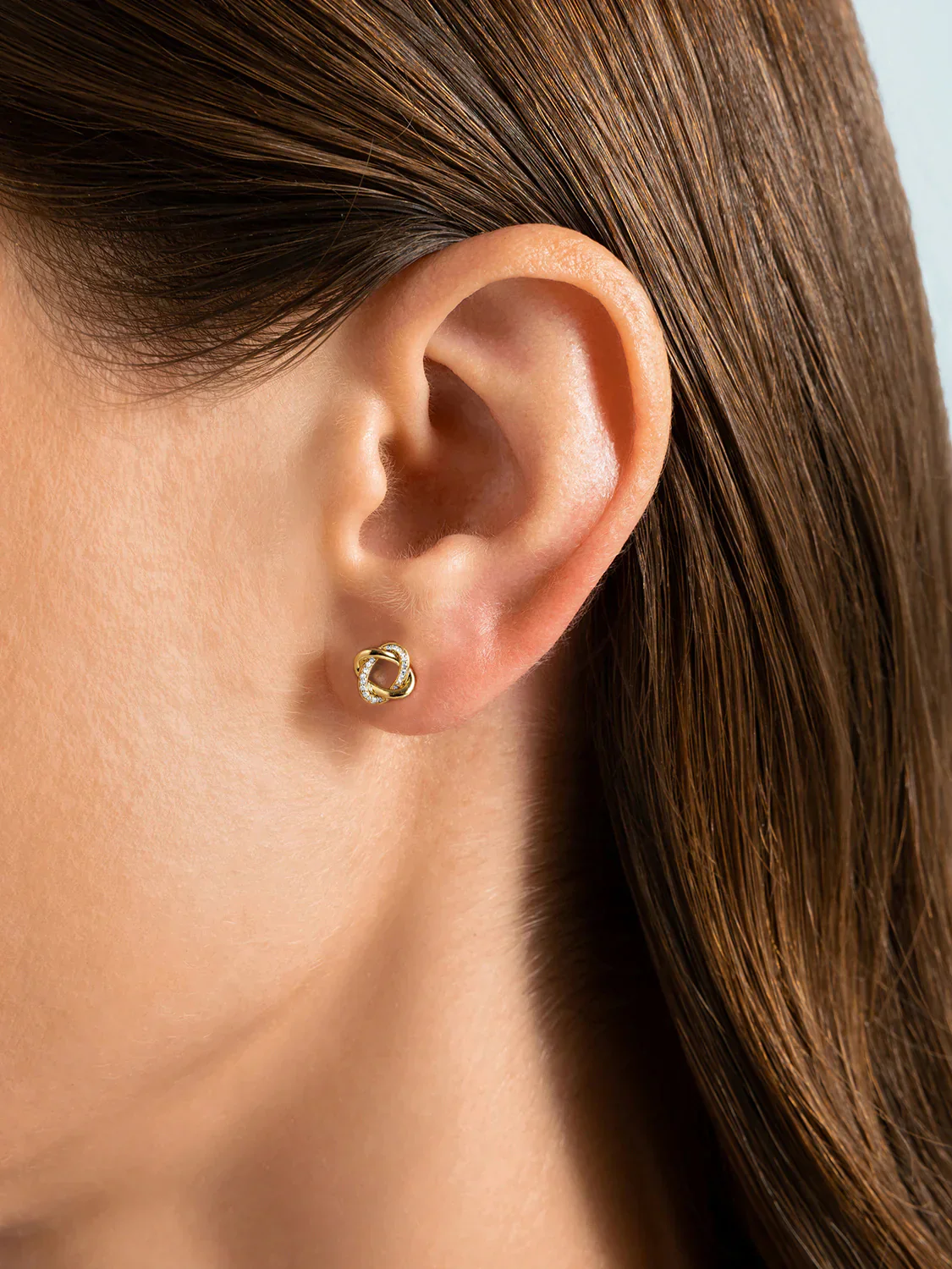 Pave Braided Studs