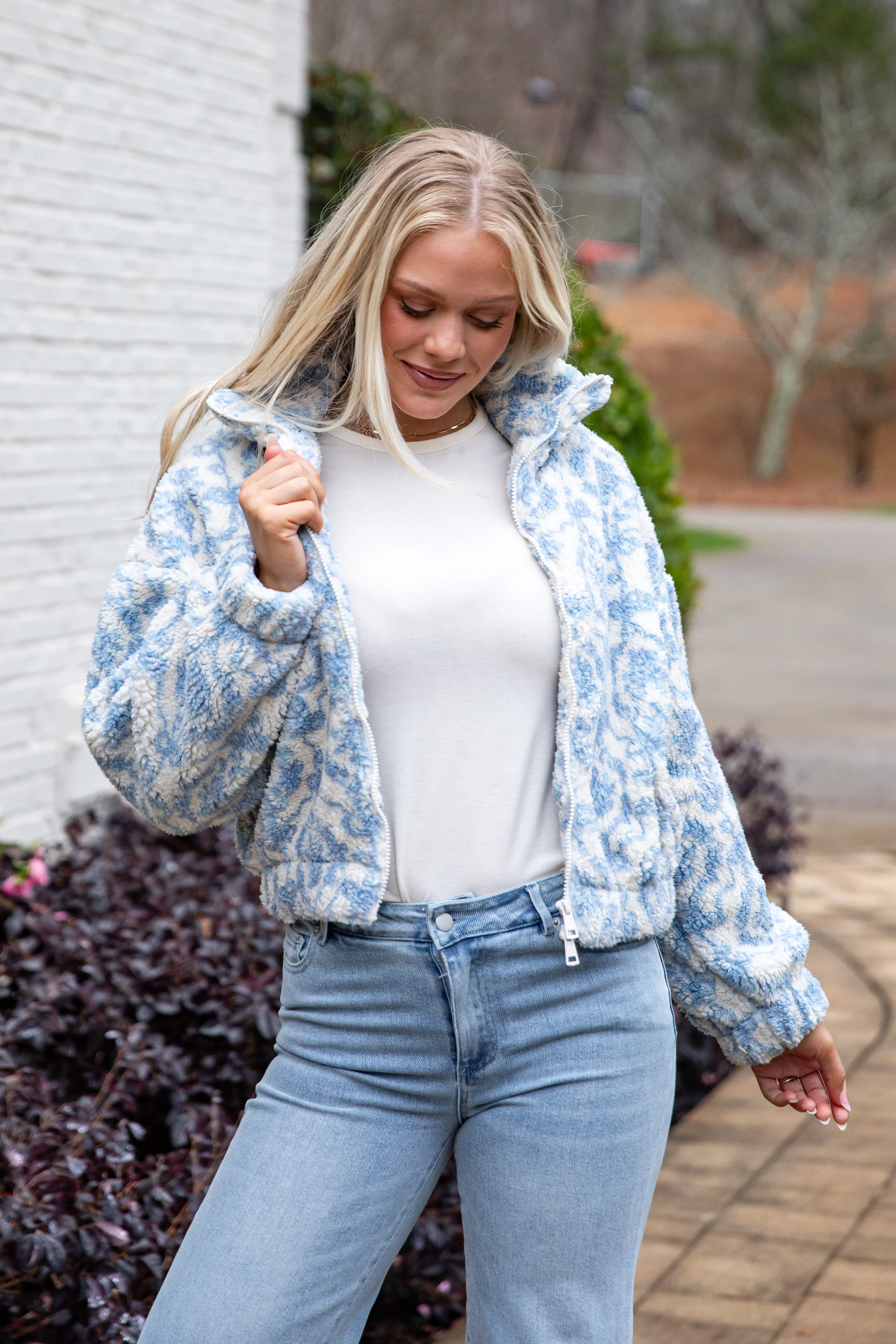 FINAL SALE - Simply Adored Sherpa White Jacket