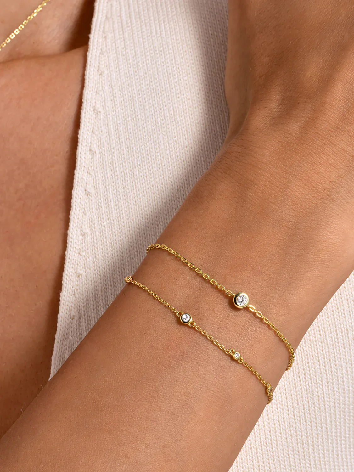 Bezel Diamond Bracelet