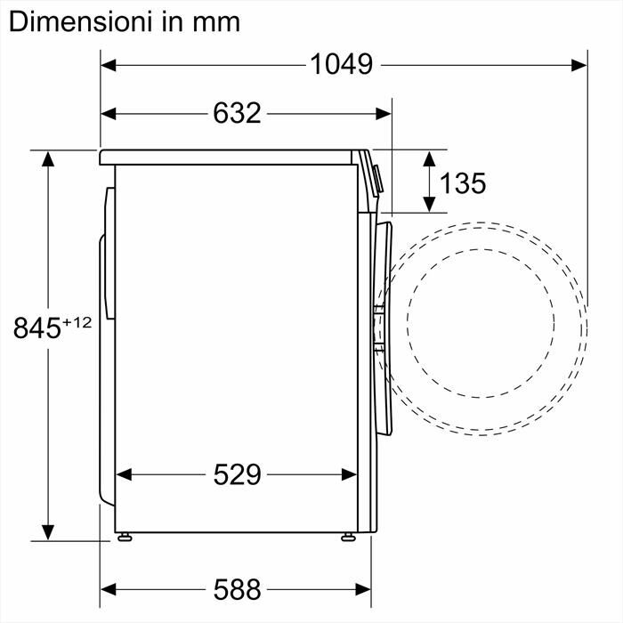 BOSCH - Lavatrice Serie 6 WGG244Z9IT 9Kg 1400g/m Classe A-BIANCA
