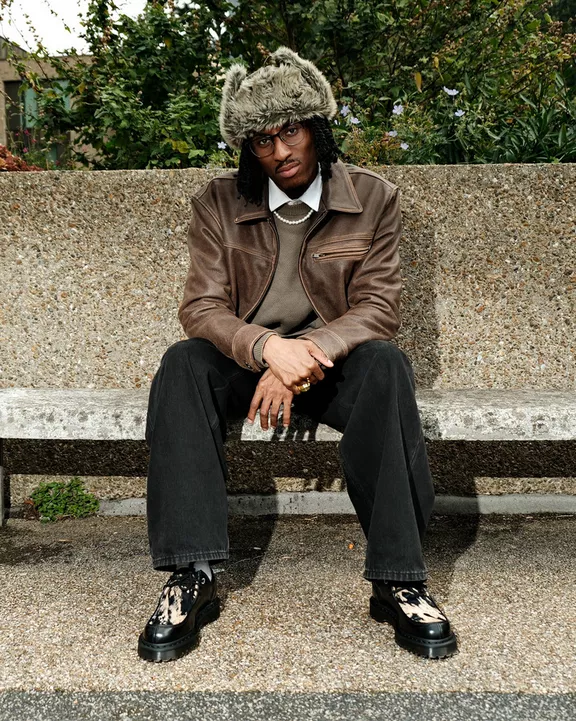 Zeffir 3-eye Hair-On Leather Bex Shoes