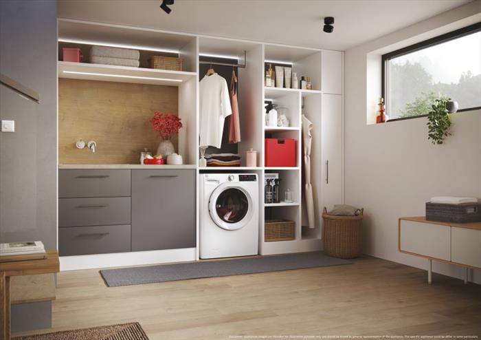 HOOVER - Lavasciuga H3DP4854TA6/1-S 8/5 Kg Classe A-Bianco