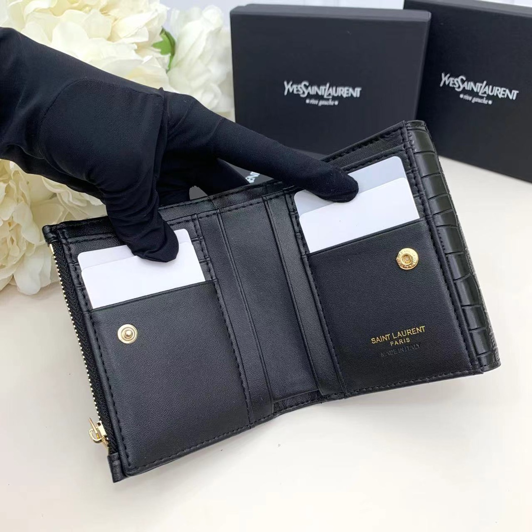 Fashion 4.9″x3.9″x1.0″ Leather Wallet QB-927018
