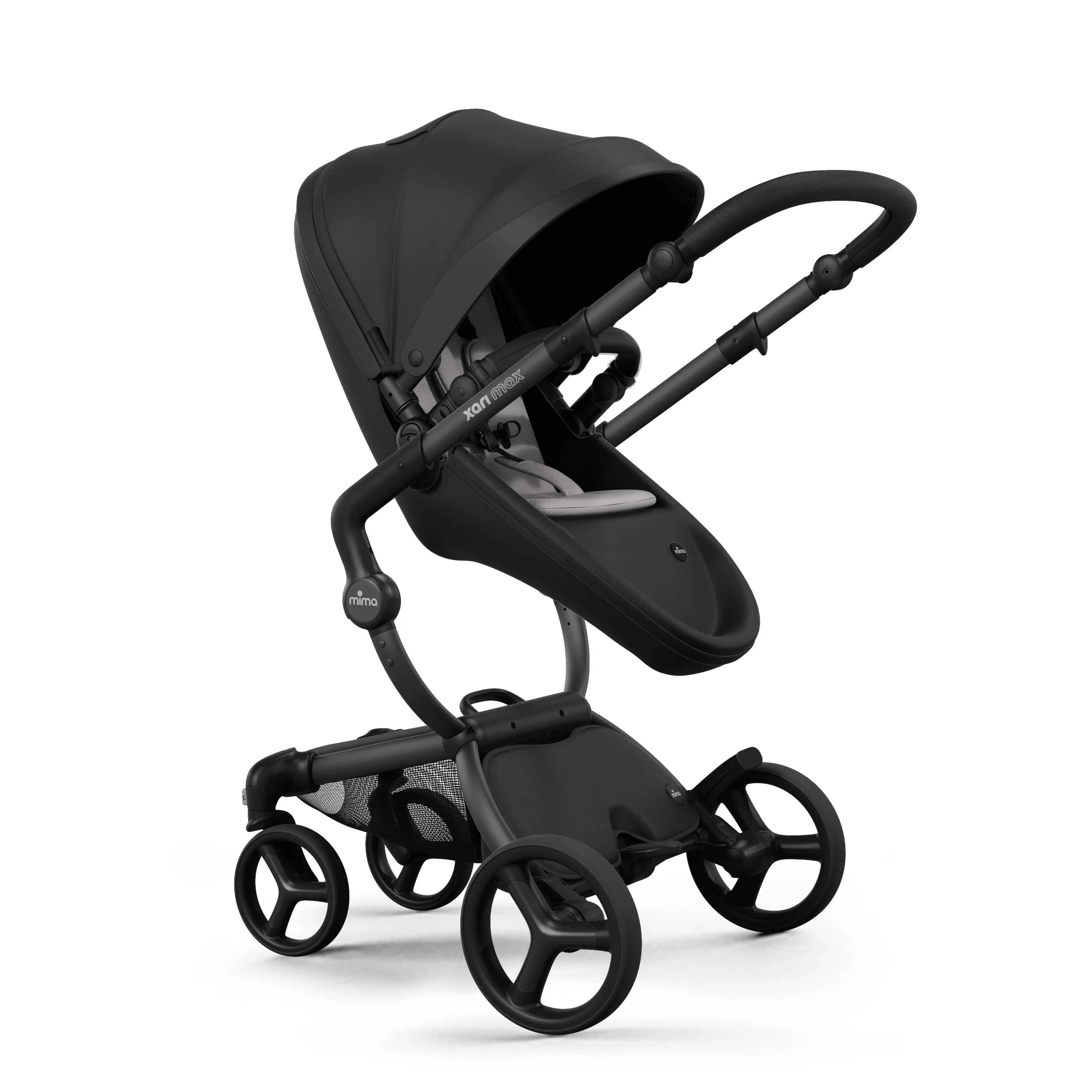 Mima Xari Max Stroller - Black / Black / Stone White
