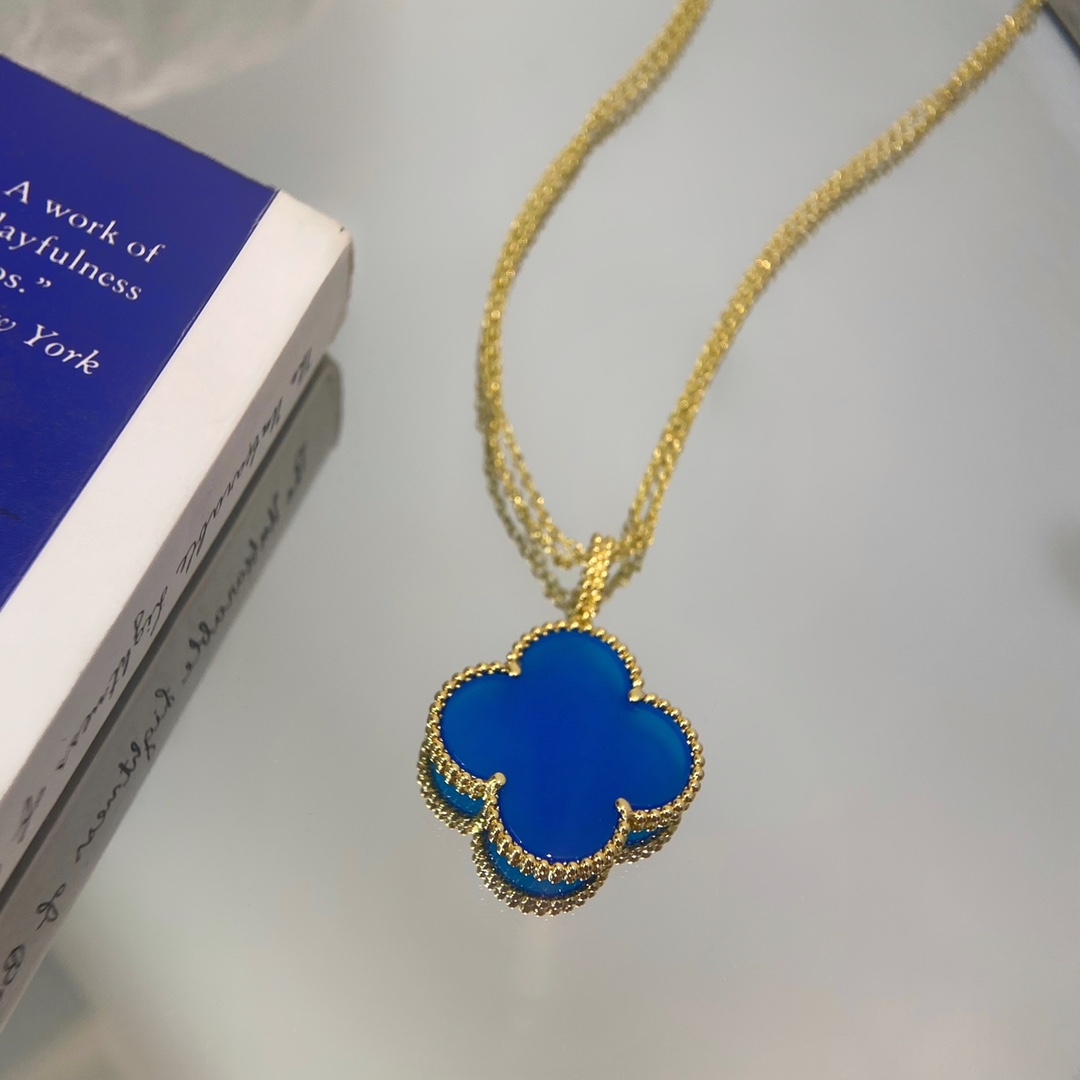 VCA Necklaces Gold Blue