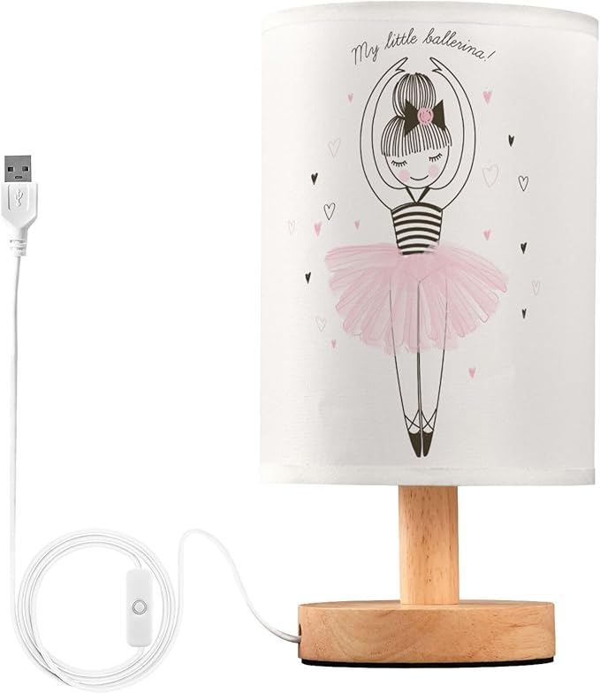 Table Lamp Cute Ballerina Girl Princess Dancing Ballet