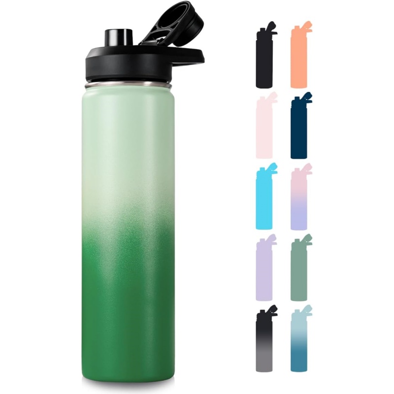 THERMOCLOUD 24 oz Insulated Water Bottle with Handle