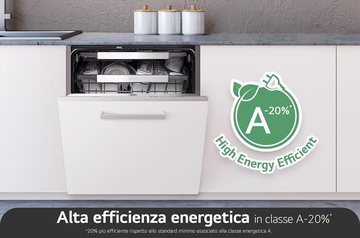 LG - Lavastoviglie DB597TXS  Classe A-20% 14coperti-Noble Steel