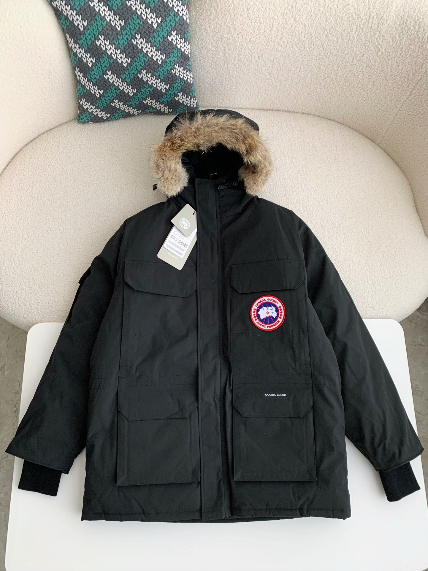 Canada G Classic expedition pure color winter hardhat Parker coat down jacket