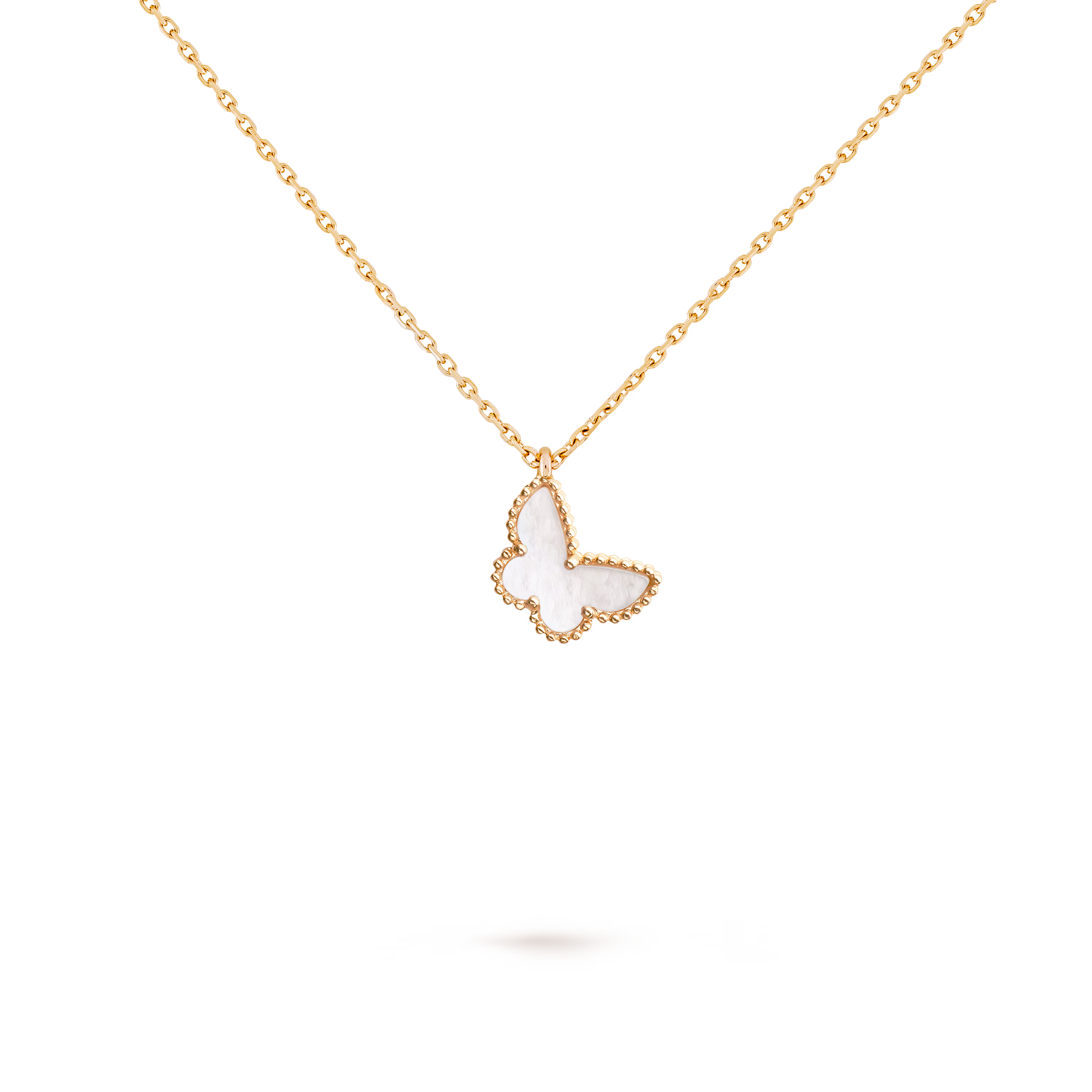 Van Cleef & Arpels VCARF69300 Sweet Butterflies pendant 18K yellow gold Mother-of-pearl