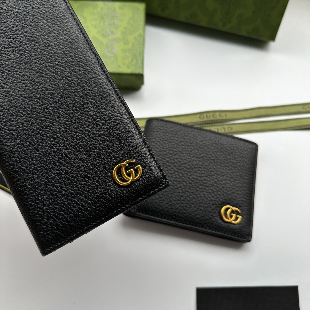 Black Leather Wallet QB-927002