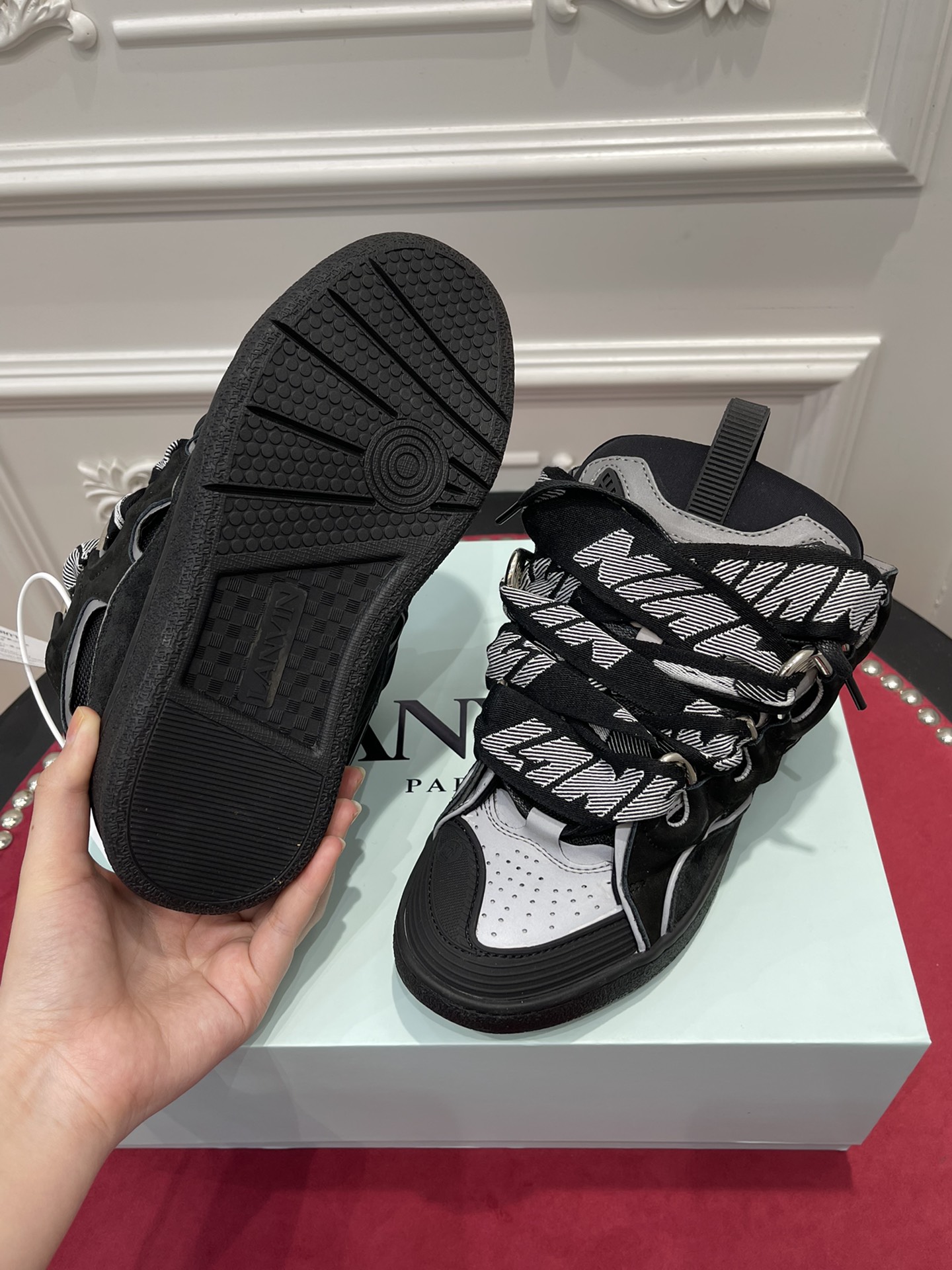 LAN Curb SneakerBlack Grey FM-SKRK11-REFL-P2210