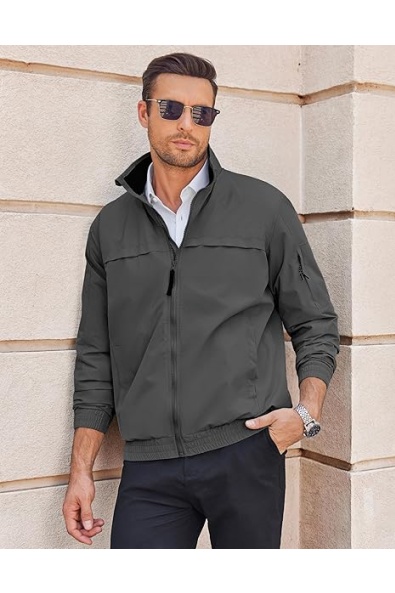 Mens Lightweight Bomber Jackets Stand