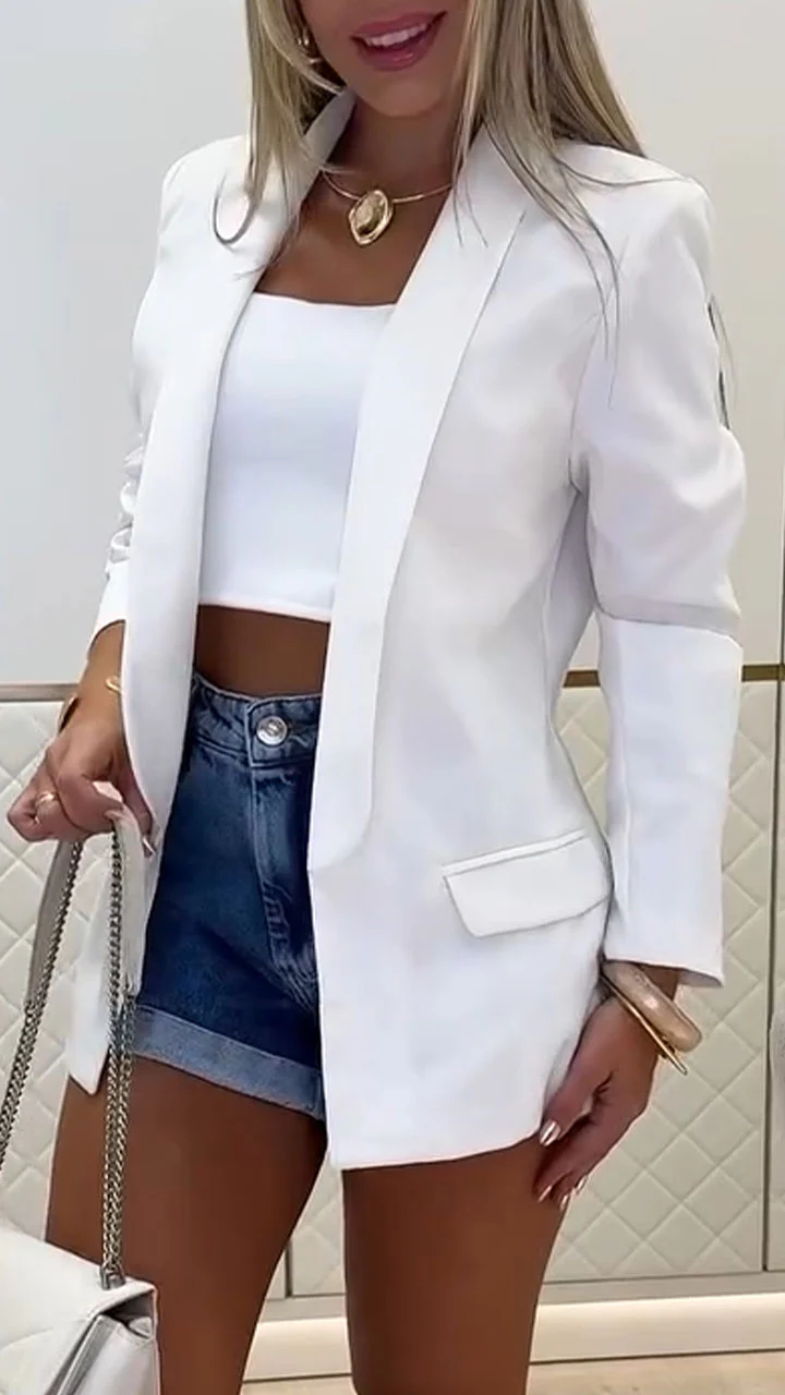 Women's Lapel Casual Suit Jacket