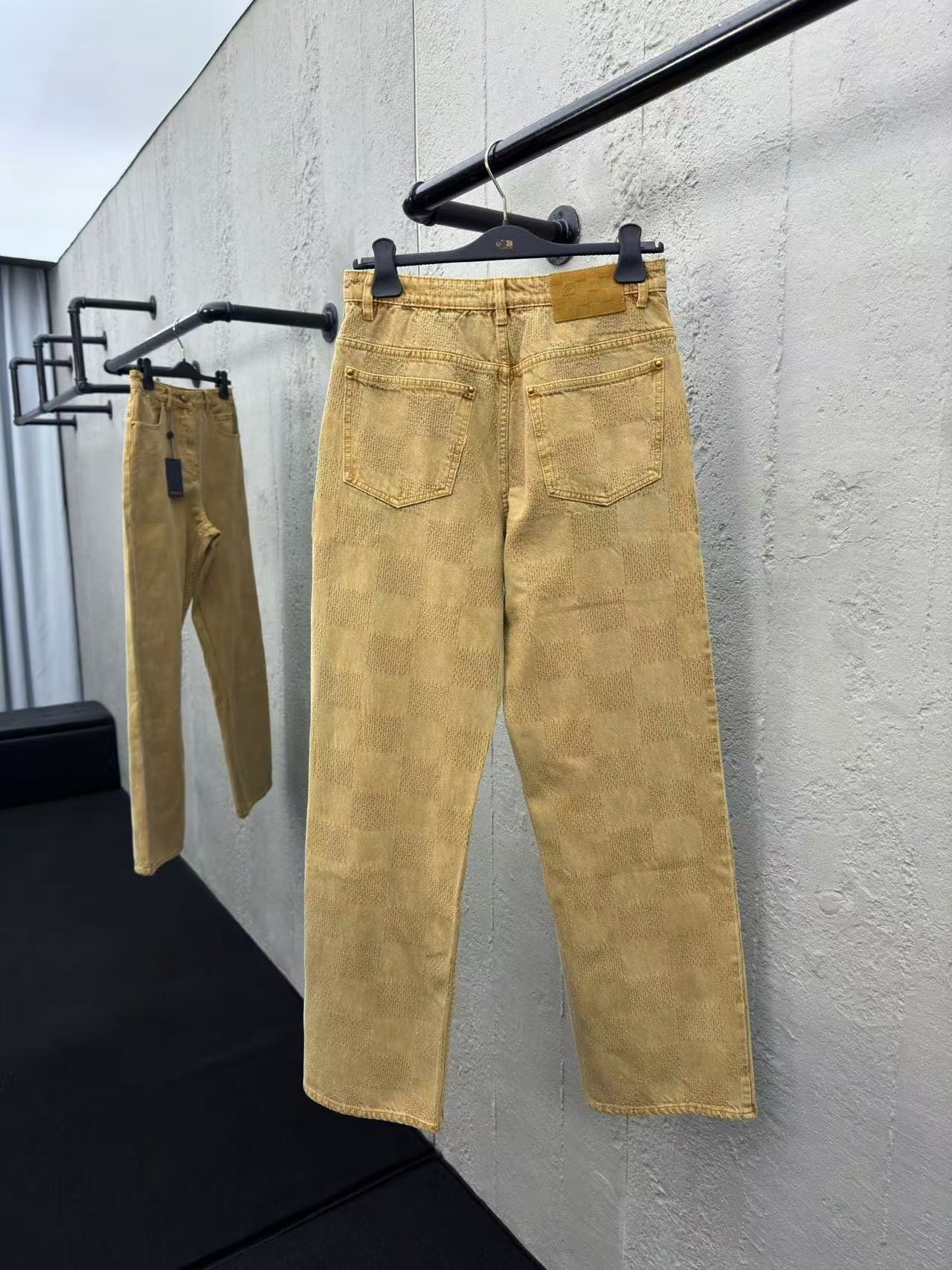 LV Vintage Checkerboard Jeans