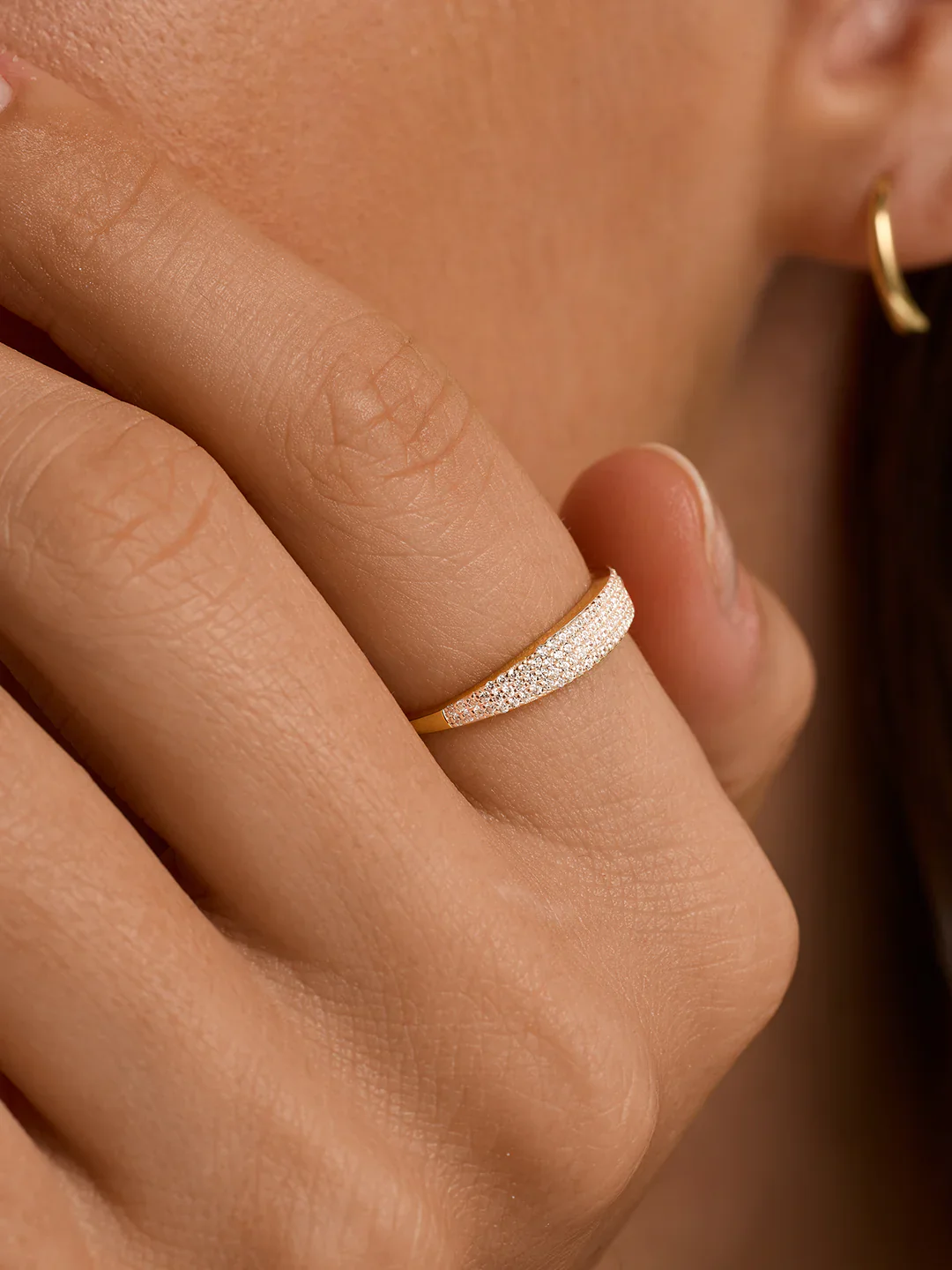 Pave Sapphire Signet Ring