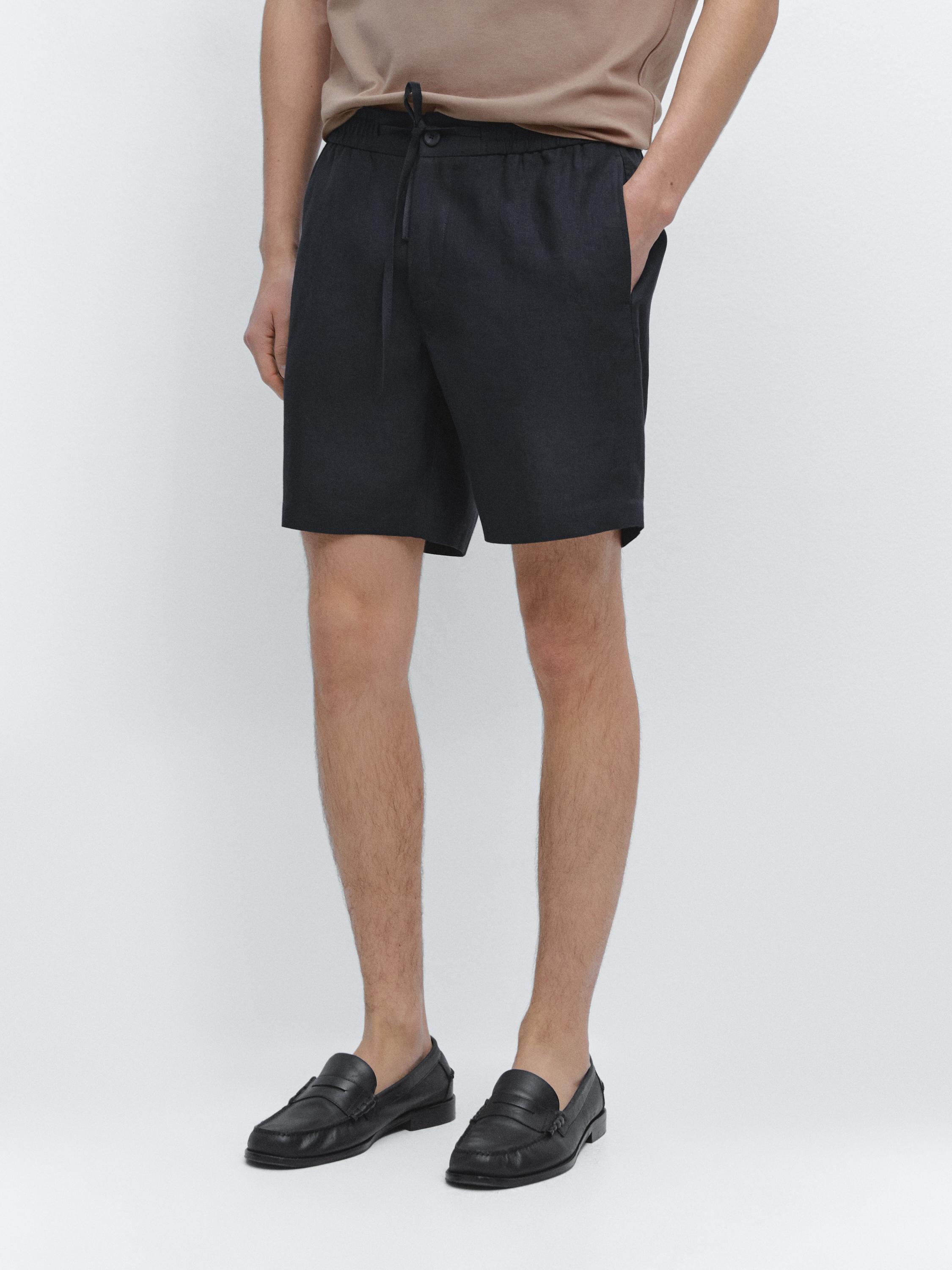 Bermuda jogger fit lino